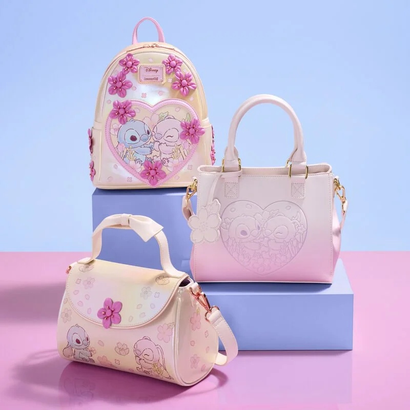 Loungefly Stitch and Angel Cherry Blossom Sakura Disney